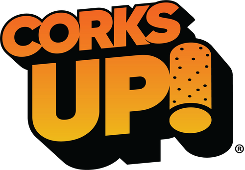 Corks Up! logo